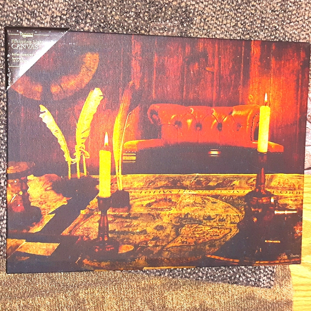 Radiance Lighted Canvas- Flickering Kennedy Desk